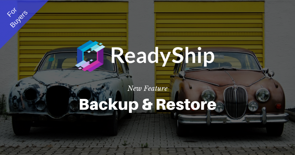 We have released Backup & Restore