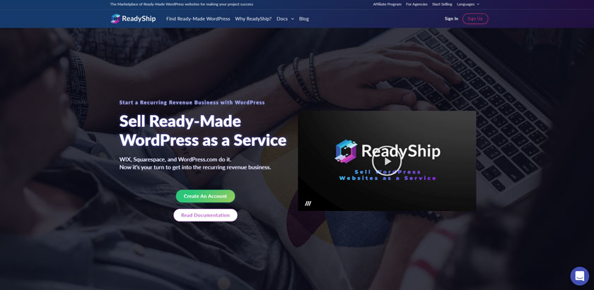 readyship sell ready-made wordpress websites