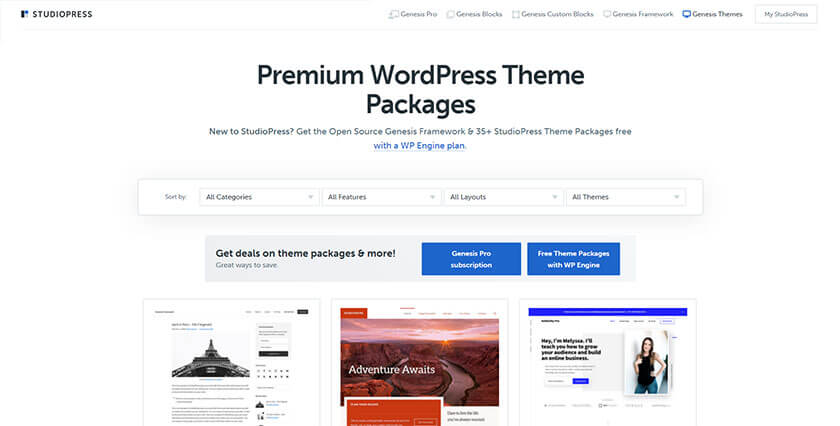 studiopress wordpress themes