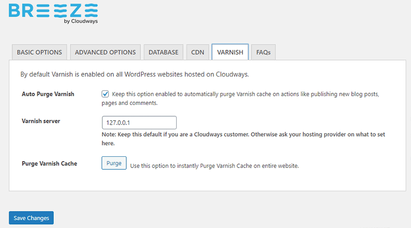 Breeze caching plugin from Cloudways