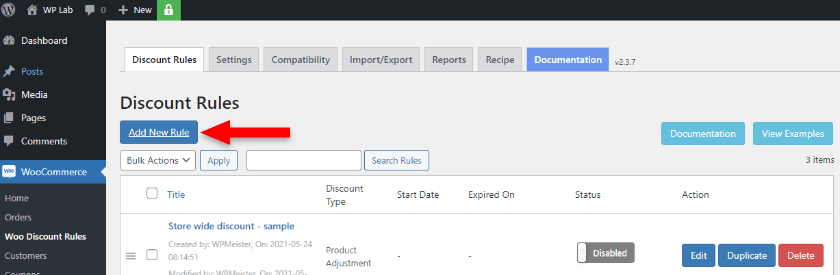 add new discount rule woocommerce plugin